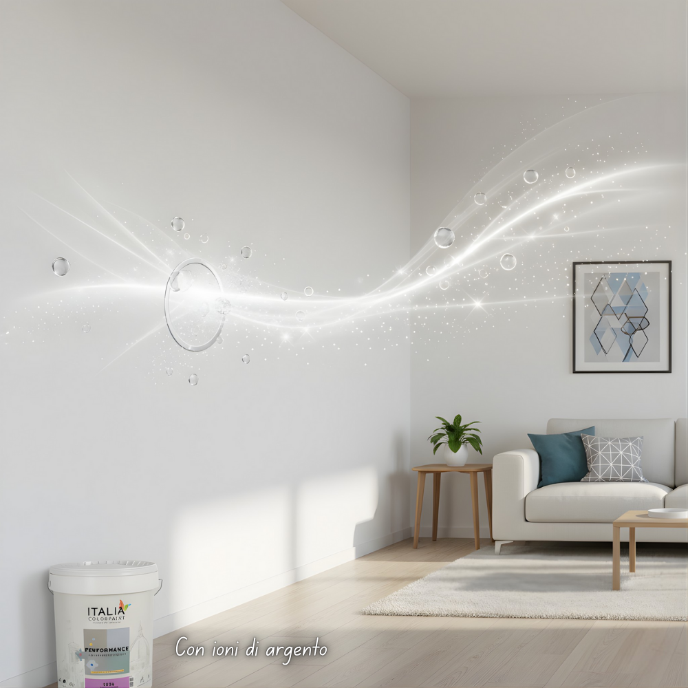 Performance seta pittura igienizzante superlavabile effetto eggshell *** formato 4 lt, confezione 1