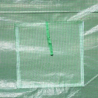 Serra a Tunnel da Giardino 5x2x2 m con 8 Finestre e Porta Avvolgibile, Verde