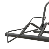 Cavalletto Portabici per Pneumatici < 8.5 cm in Acciaio, 59x41x38 cm, Nero