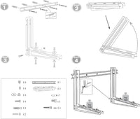 Staffe acciaio zincato climatizzatore unità esterna klima strong 40x56x80 fischer