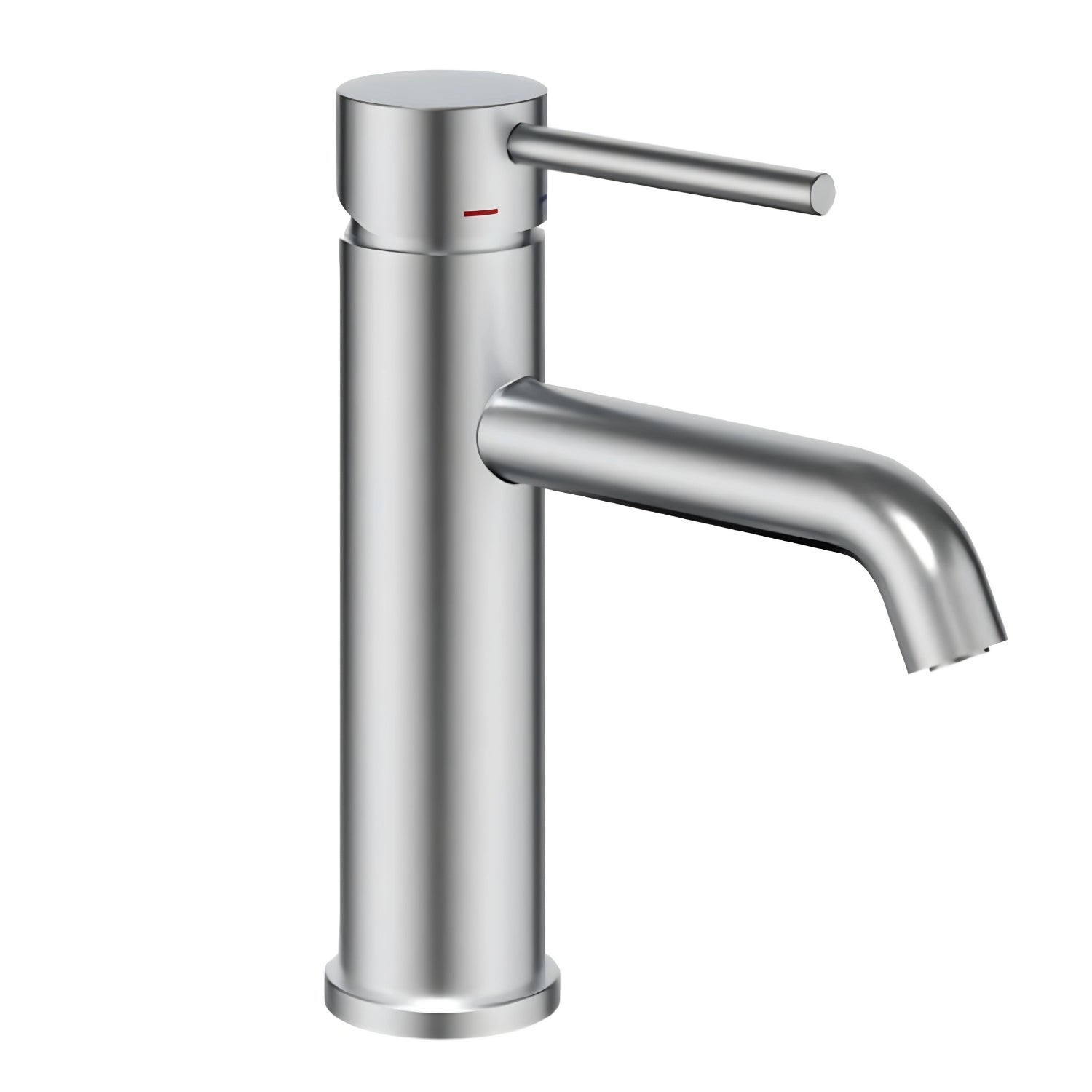 Miscelatore per lavabo jazz con leva in metallo e sistema quickinstall integrato *** finitura- nickel spazzolato, con...