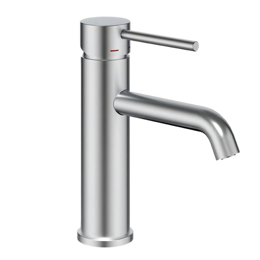 Miscelatore per lavabo jazz con leva in metallo e sistema quickinstall integrato *** finitura- nickel spazzolato, con...