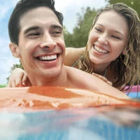 28266NP - Piscina Frame Rettangolare Rosa 220X150X60 Cm