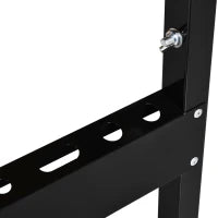 Tavolo da Lavoro Pieghevole per Fai da Te in Acciaio e MDF, con Riga e Goniometro Stampati sulla Superficie