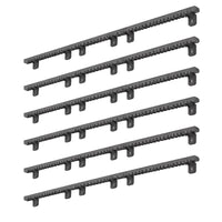 Kit 6 cremagliere nylon m4 con inserto metallico per cancelli scorrevoli