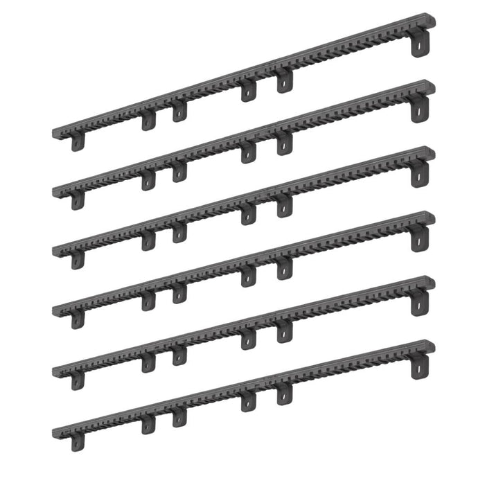 Kit 6 cremagliere nylon m4 con inserto metallico per cancelli scorrevoli