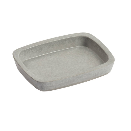 Porta Sapone Da Appoggio col. grigio in cemento mod. Horus