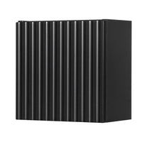 Armadietto Pensile da Bagno NEWPORT con Anta Reversibile 30x30x19 cm Nero [en.casa]