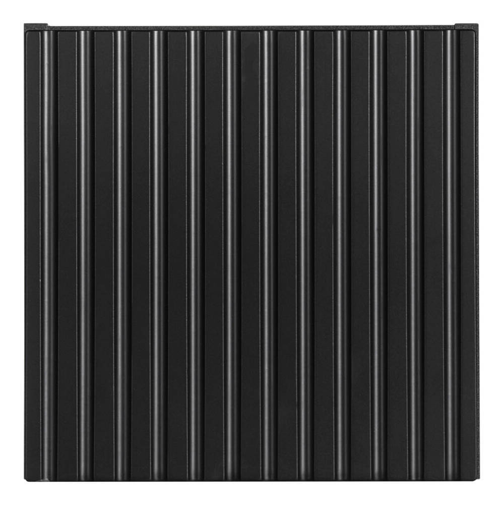 Armadietto Pensile da Bagno NEWPORT con Anta Reversibile 30x30x19 cm Nero [en.casa]