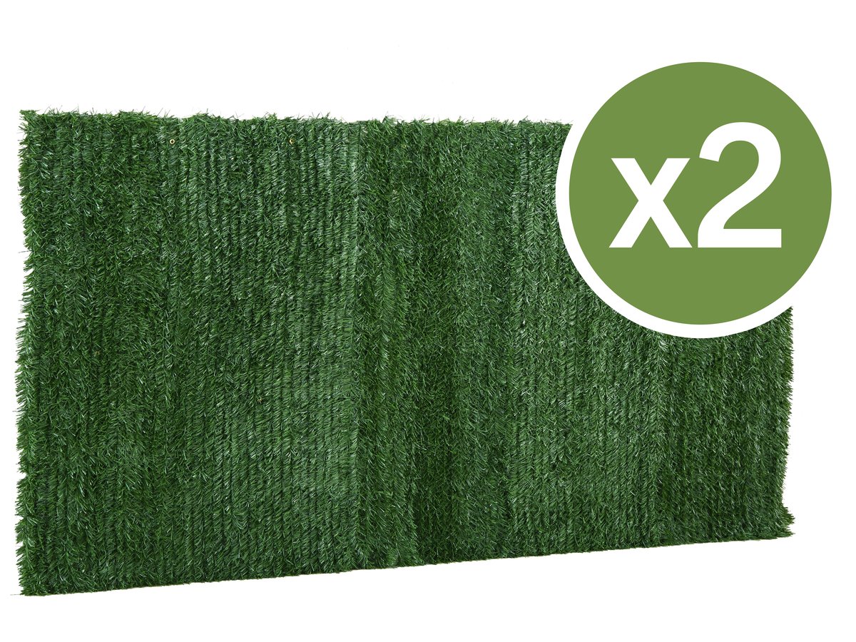 Set di 2 siepi artificiali - 150 x 300 cm