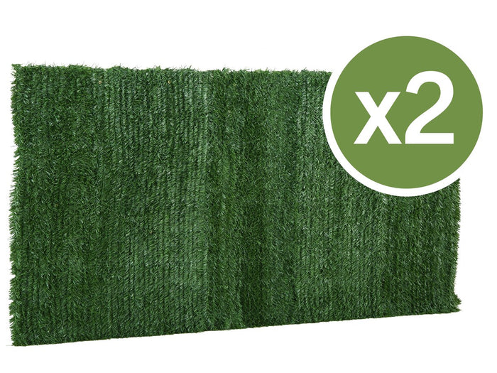 Set di 2 siepi artificiali - 150 x 300 cm