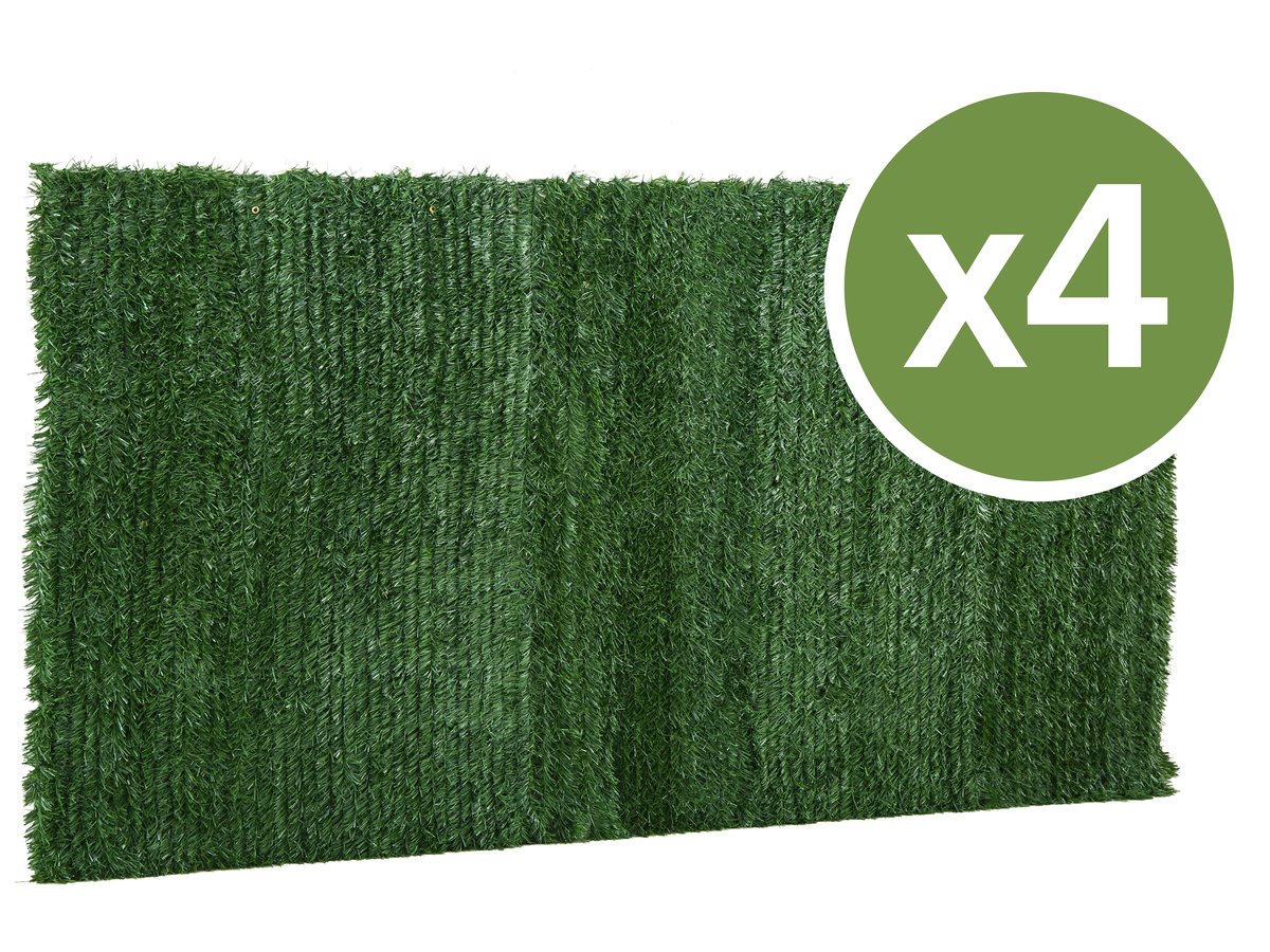 Set di 4 siepi artificiali - 150 x 300 cm