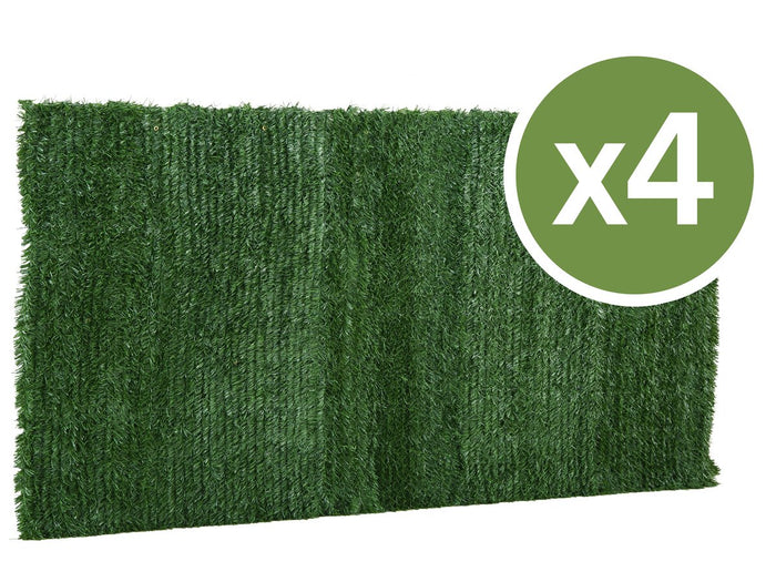 Set di 4 siepi artificiali - 150 x 300 cm