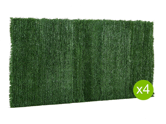 Set di 4 siepi artificiali - 200 x 300 cm