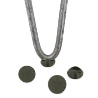 4 Gambe per Tavolo a Forcina SkiSki Legs 30,5cm Acciaio Naturale 3 Rebbi 10mm