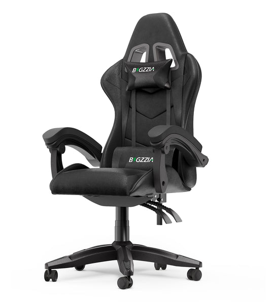Sedia gaming ergonomica - RATTANTREE - con Supporto Lombare Sedia da Gioco in Pelle Pu con Altezza Regolabile - Nero