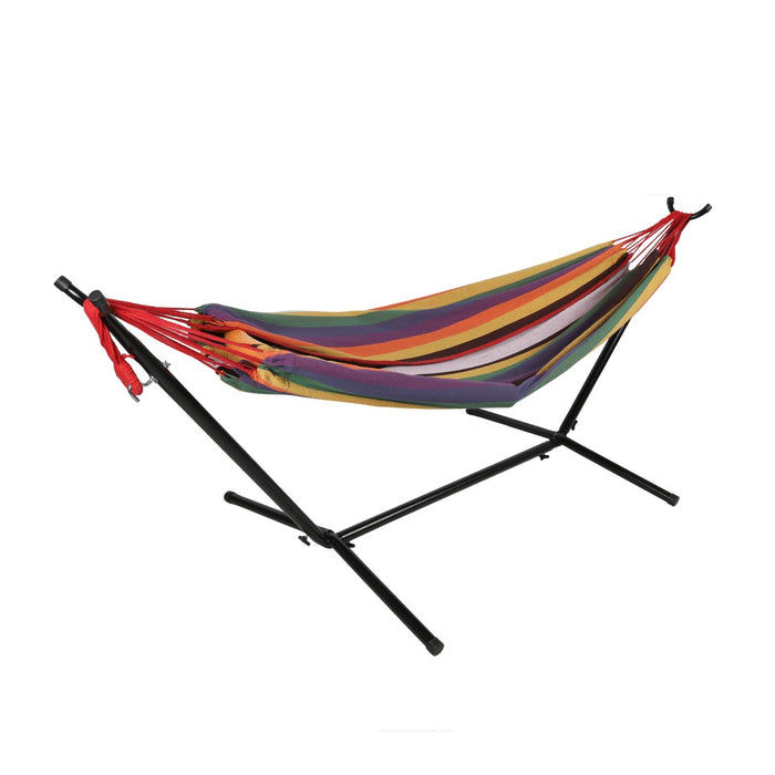 Ammaca con supporto in metallo – 260x107x100 cm – Colori multicolori – Relax e robustezza