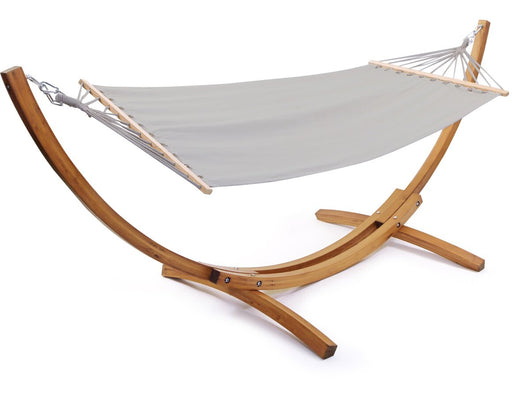 Amaca in legno con tela di cotone "Dallas" - 3 m - Grigio