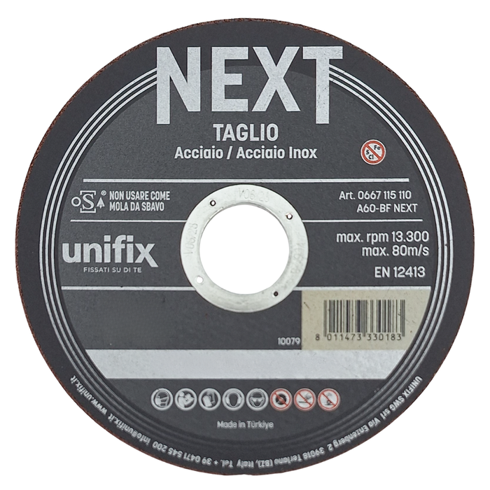 Mola da taglio next per acciaio materiali plastici lamiere sottili *** misura Ø 230 x 1,9 x 22 mm, confezione 1