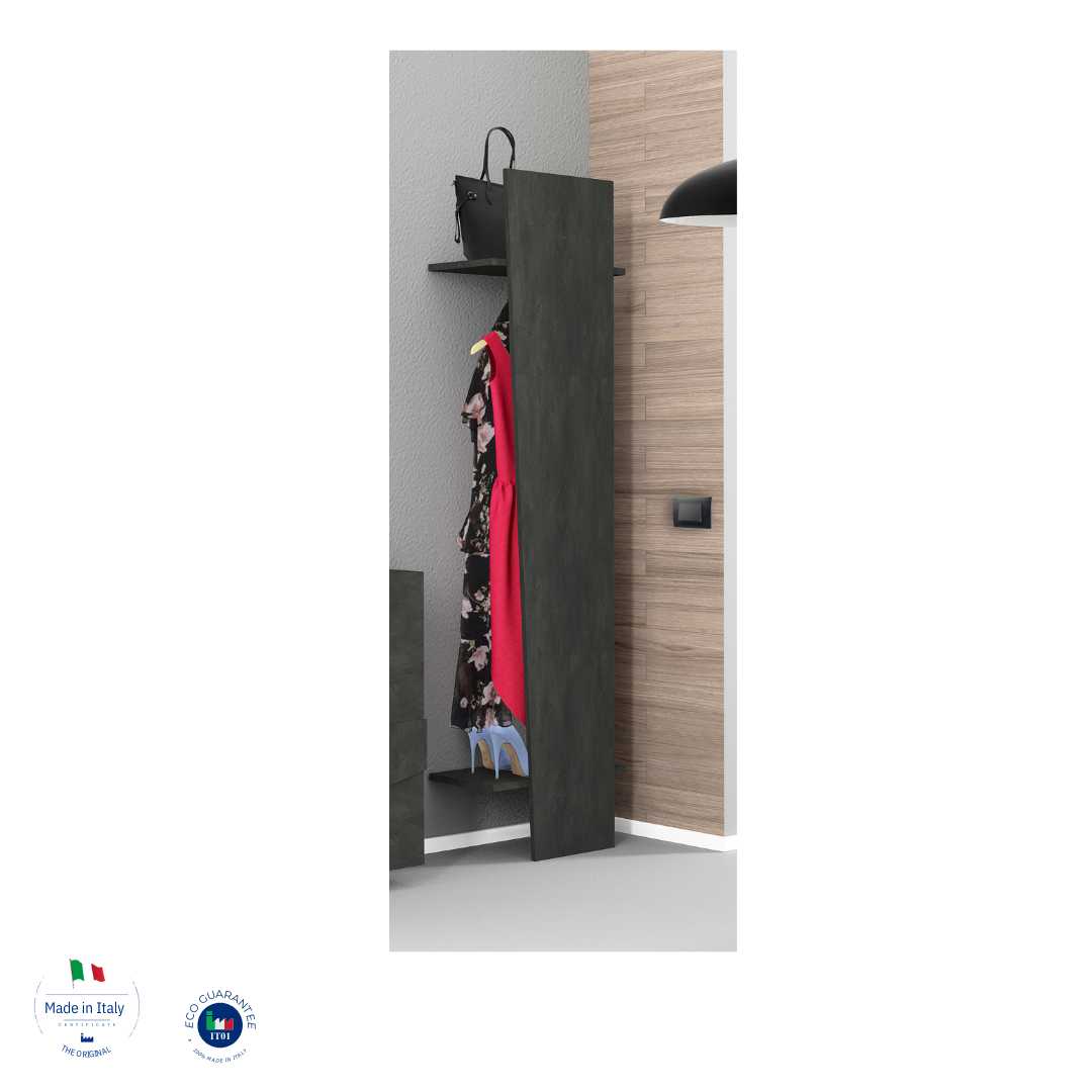 Mobile ingresso PING L 50 x H 200 x P 30 cm grigio cemento