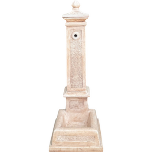 Fontana calcestruzzo cemento senza rubinetto 28x36xh.80cm modello emone esterno