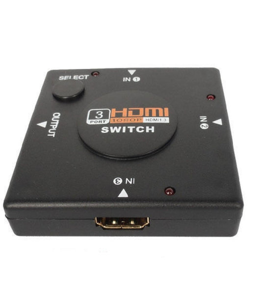 Hdmi Switch 1080p Hdmi 3 Porte Xbox, Ps3,decoder E Pc, Dvd, Video Proiettore         