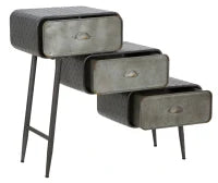 Mobiletto 3 Cassetti Iron School Cm 86X29.5X71