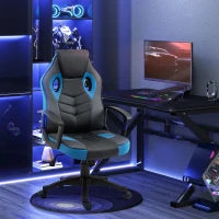 Sedia da Gaming Poltrona da Ufficio Girevole con Rotelle in Similpelle