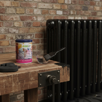 Ecolux smalto satinato acrilico ecologico per legno e metallo *** formato 750 ml, colore- nero, confezione 1