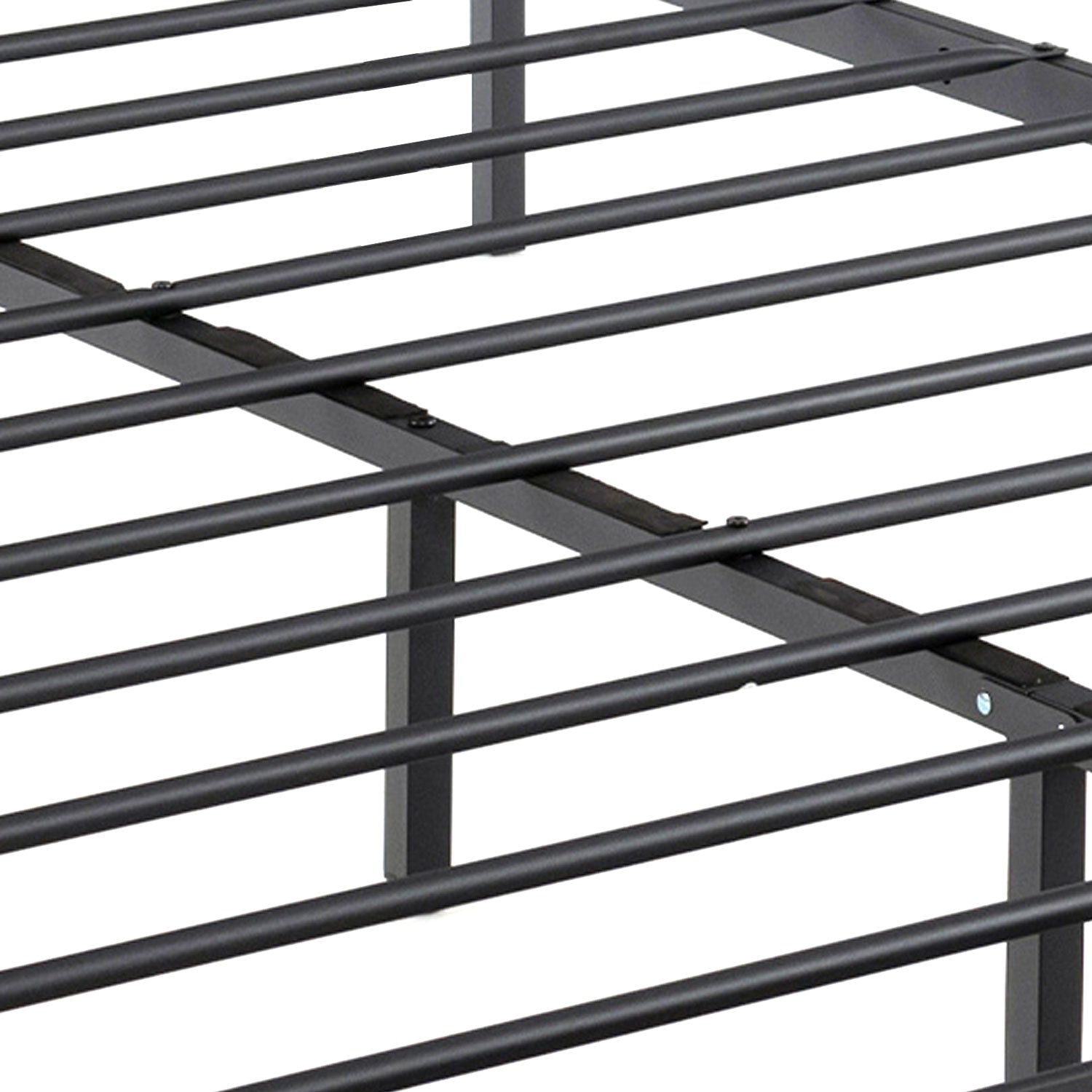 Hekla - Struttura letto matrimoniale in legno e metallo con 4 cassetti, 162x195 cm colore cemento