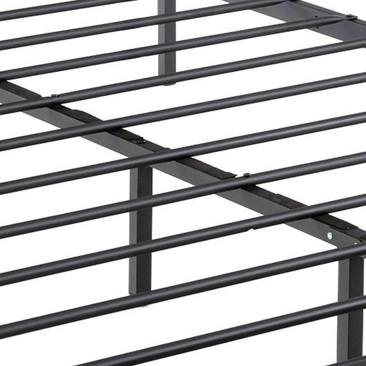 Hekla - Struttura letto matrimoniale in legno e metallo con 4 cassetti, 162x195 cm colore cemento