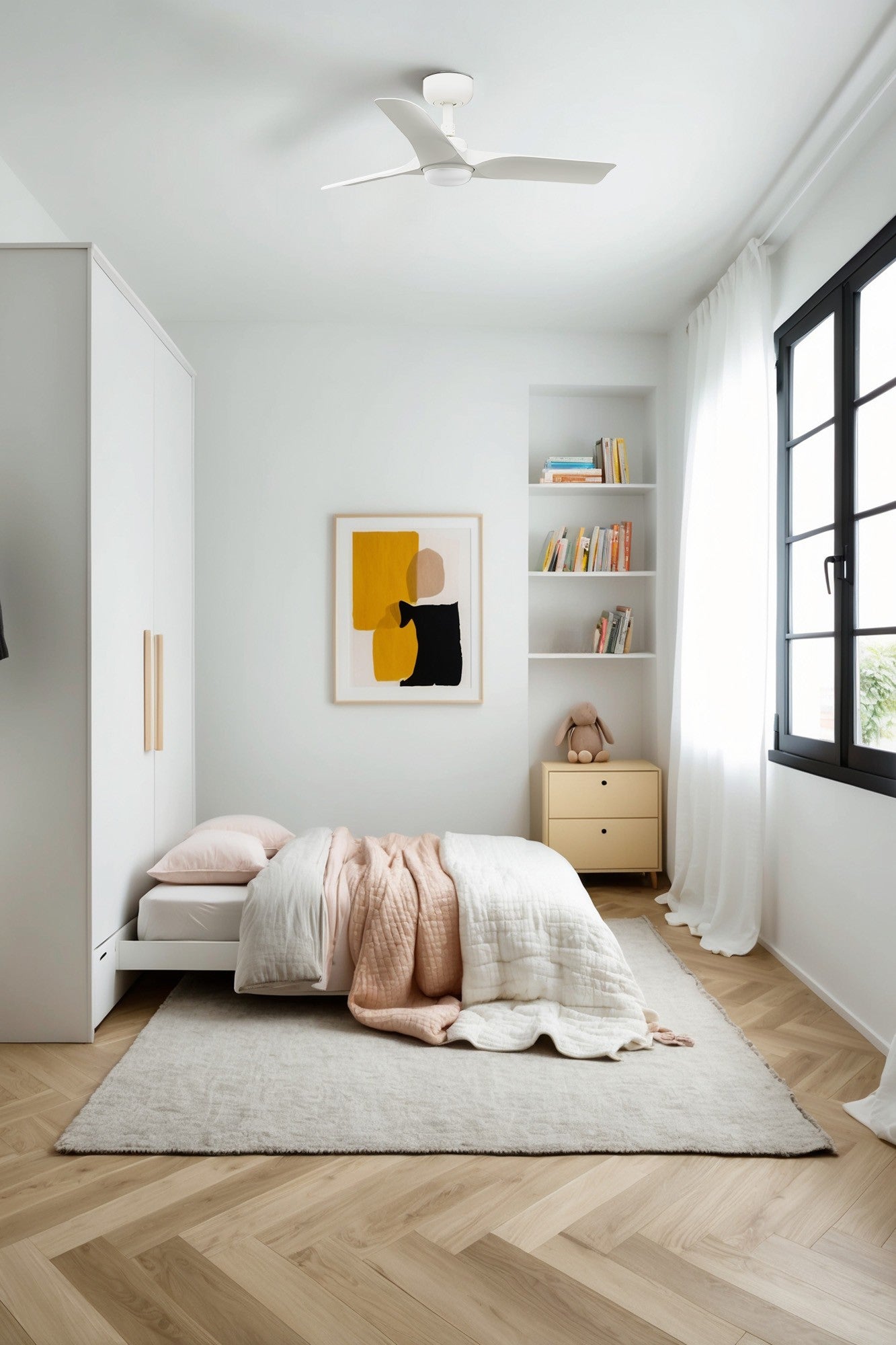 HEY S LED, Ventilatore con Luce, Faro Barcelona