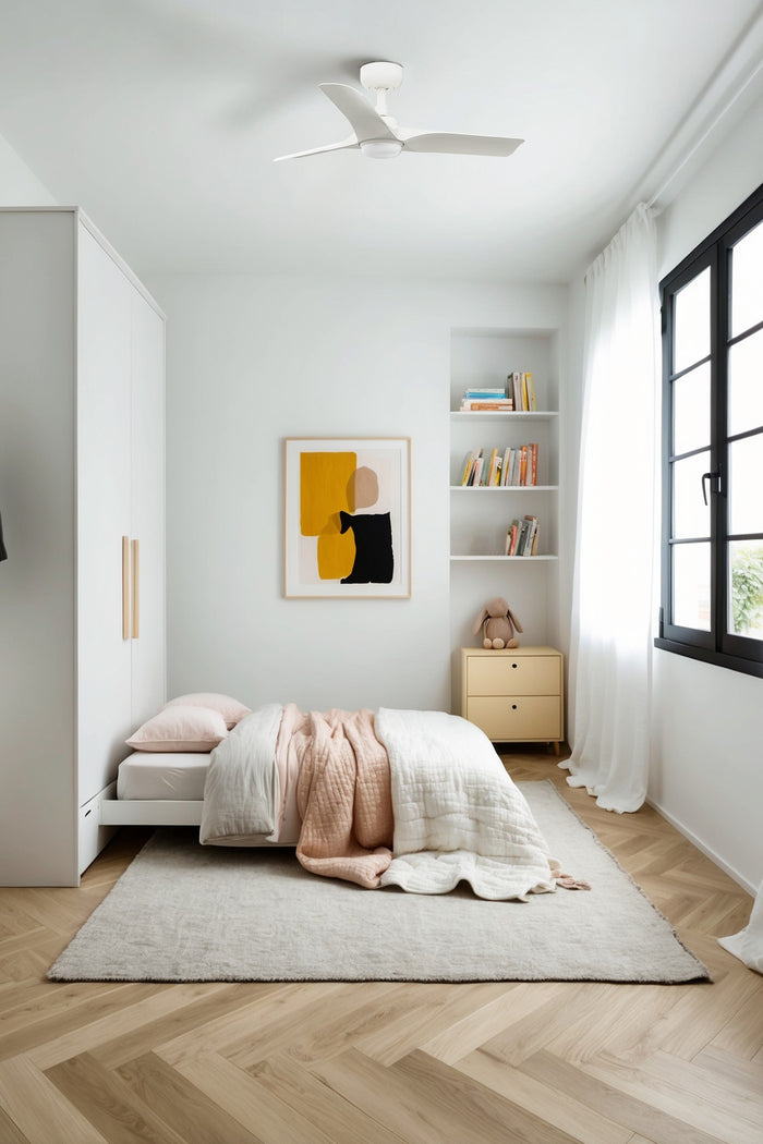 HEY S LED, Ventilatore con Luce, Faro Barcelona