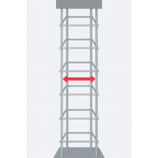 Staffe armatura ferro 20x20 cm strutture cemento disponibili diverse quantità *** pezzi 50, confezione 1