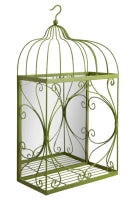 Porta Vasi Metallo con Specchio Da Appendere Cm 35X18X66