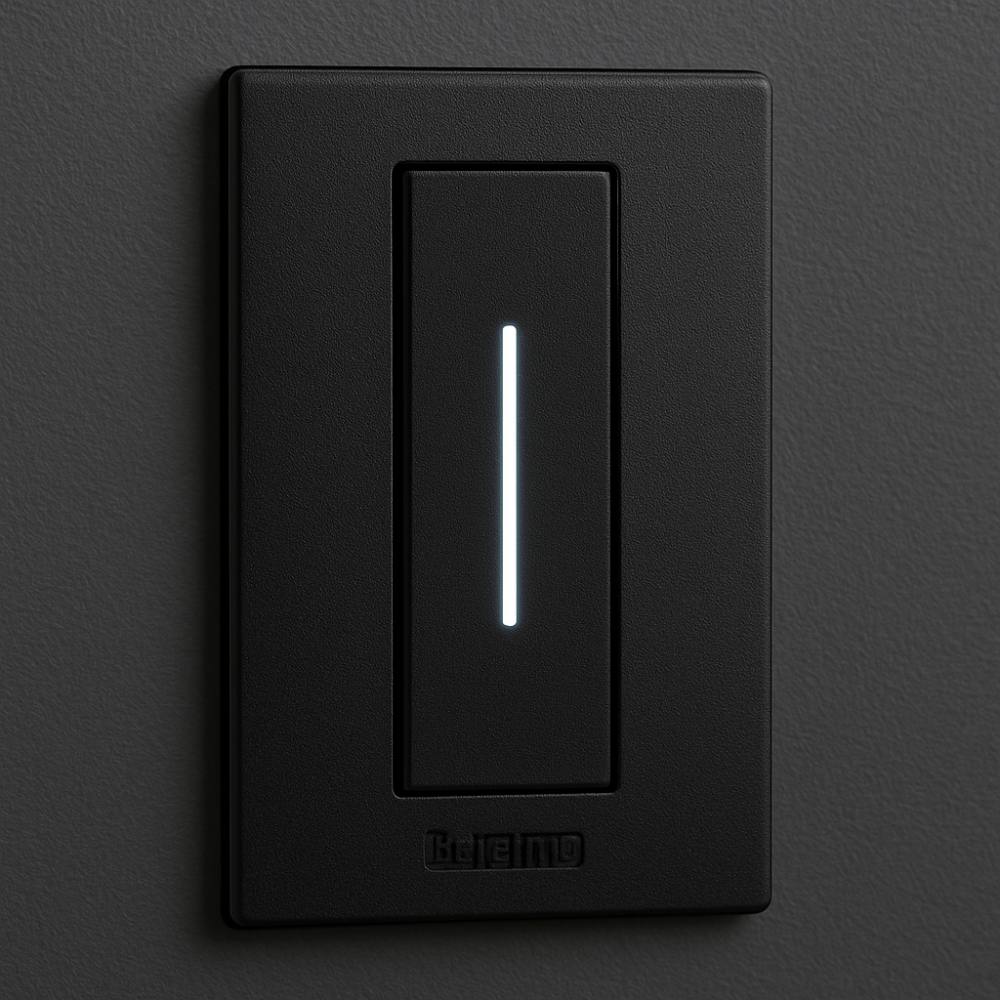Cover illuminabile bticino 1 modulo varie finiture di colore *** colore nero, confezione 1