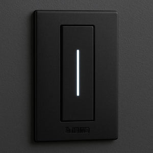 Cover illuminabile bticino 1 modulo varie finiture di colore *** colore nero, confezione 1