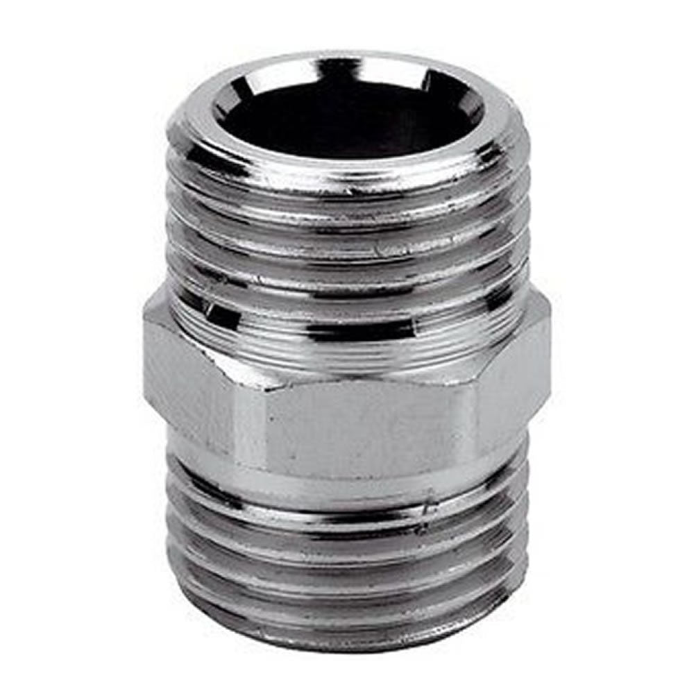 Niples in ottone cromato 3/8