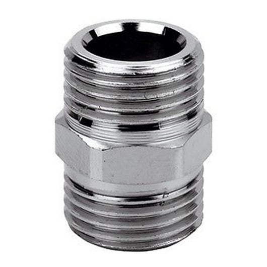 Niples in ottone cromato 3/8