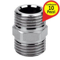 Niples in ottone cromato 3/8