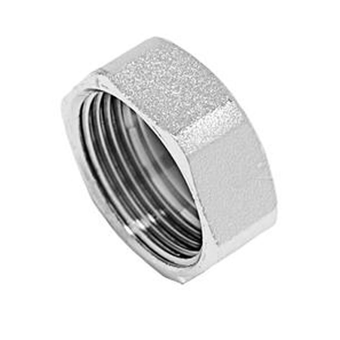 Tappo calotta in ottone cromato femmina 3/4