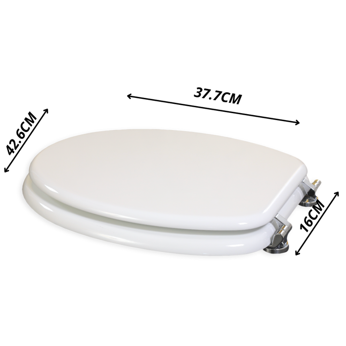 Copriwater universale piemonte in legno bianco lucido