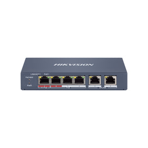Hikvision 4 Porte Fast Ethernet Smart POE Switch DS-3E1106HP-EI