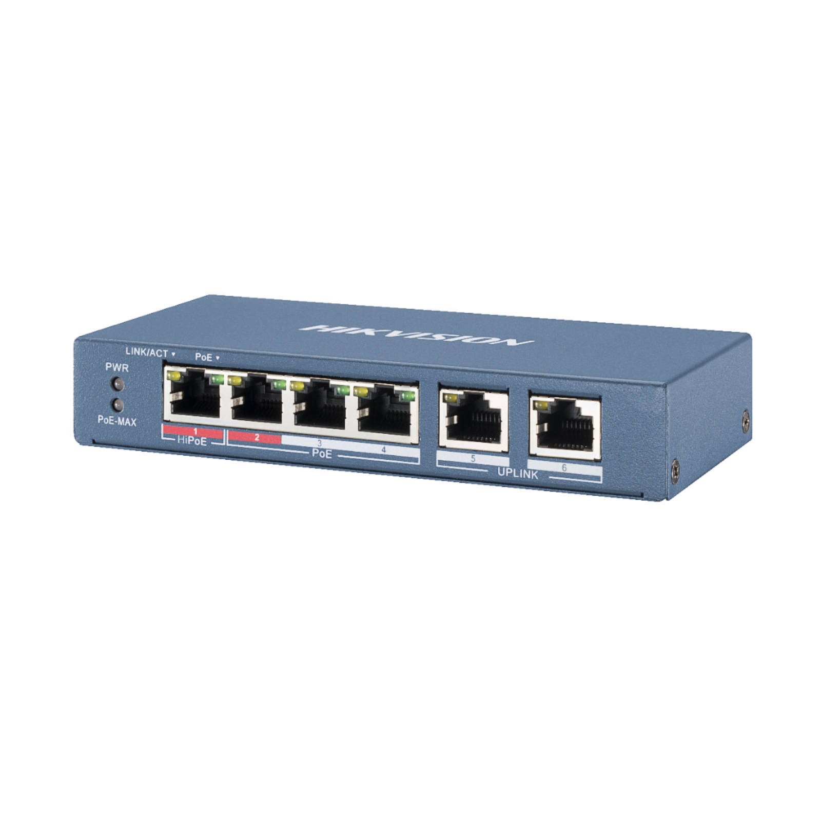 Hikvision Switch 4 Porte PoE Fast Ethernet Unmanaged DS-3E0106HP-E