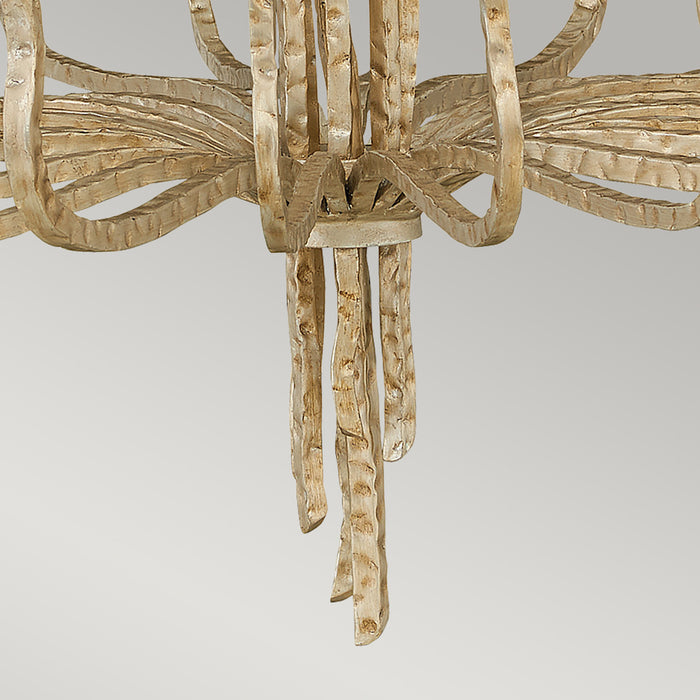 Lampadario Industrial Nordico Spyre Acciaio Oro Champagne 6 Luci E14