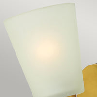 Applique Contemporanea Zelda Acciaio Ottone Vintage Vetro 1 Luce E27