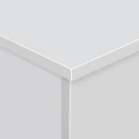 Panca Contenitore Multiuso in Legno Truciolare con Coperchio Apribile, per Camera e Ingresso, 100x40x40cm, Bianco