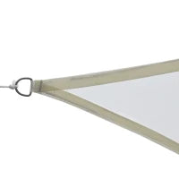 Tenda a vela Tendone parasole triangolare in poliestere (colore: bianco, dimensione: 6x6x6m)