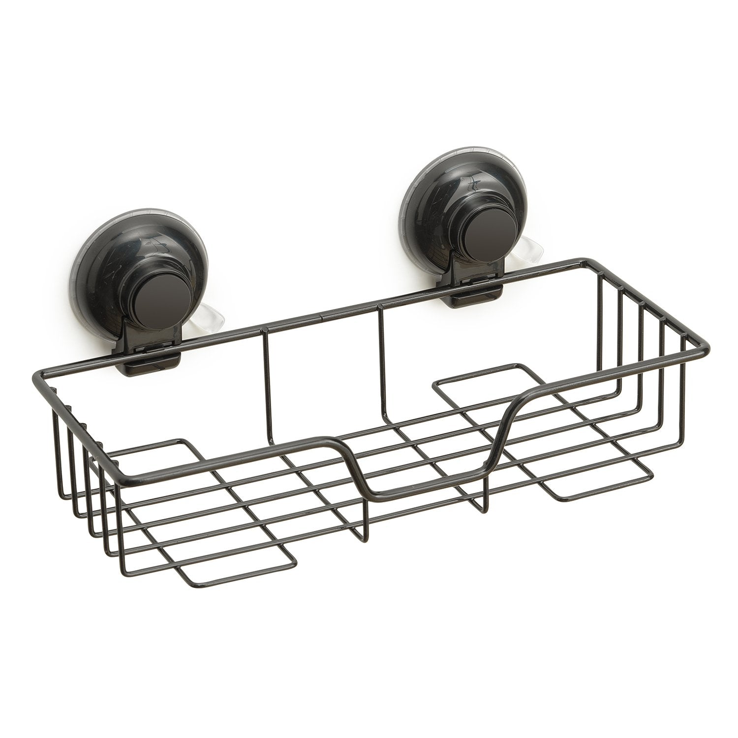 Portaoggetti rettangolare per doccia in filo da muro in metallo e resine termoplastiche HO20 Gedy serie HOT Nero Matt