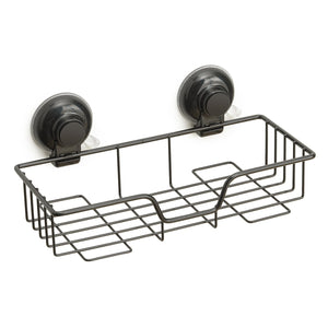 Portaoggetti rettangolare per doccia in filo da muro in metallo e resine termoplastiche HO20 Gedy serie HOT Nero Matt